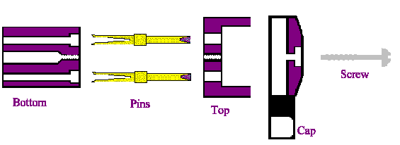 Diagrama de ensamble de conector Garmin